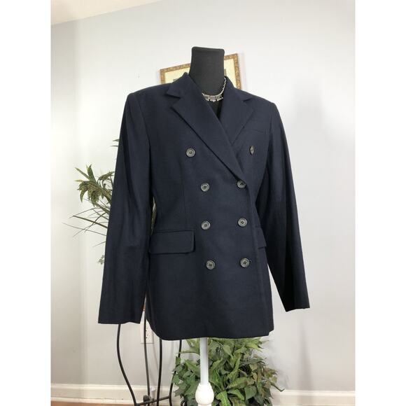 Evan-Picone Women Lapel Collar Jacket Button Long Sleeve Black 10 Office Siren - Picture 2 of 10